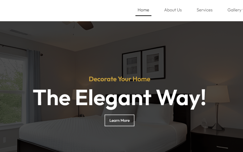 Decorator - Interior Design and Architecture HTML Template Website Template