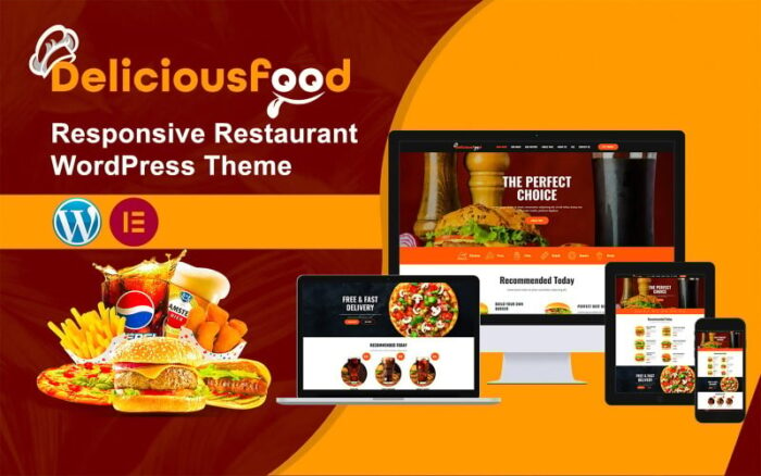 Deliciousfood Responsive Restaurant WordPress Theme