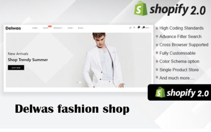 Delwas Fashion Multipurspose Shopify Theme