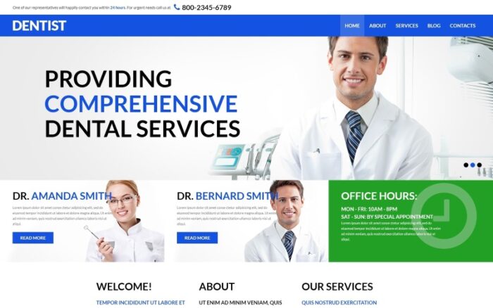 Dental Health and Care Joomla Template