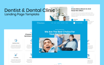 Dentare - Dentist & Dental Clinic Landing Page Template