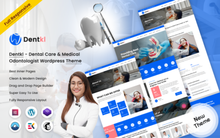 Dentkl - Dental Care & Medical Odontologist WordPress Theme