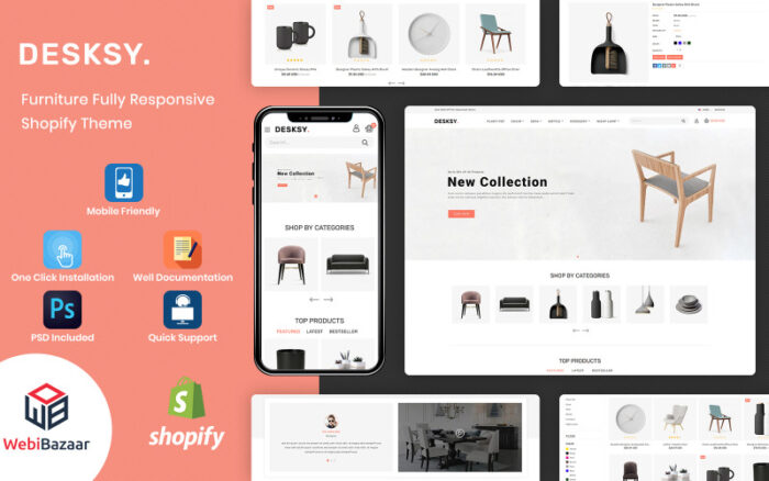 Desksy - Modern Furniture Responsive Shopify Theme