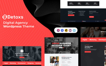 Detoxs - Digital Agency Wordpress Theme WordPress Theme