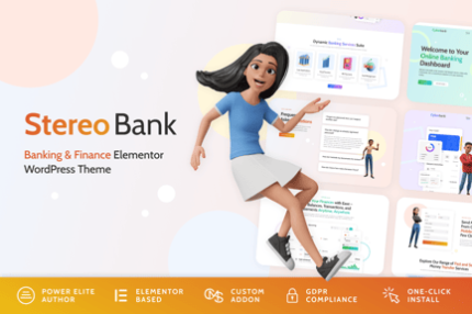 Stereo Bank - Business and Finance WordPress Theme