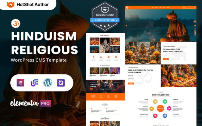 Dharma - Hinduism And Religious Worship WordPress Elementor Theme WordPress Theme