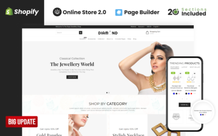 Diamond Jewellery Store Shopify Theme