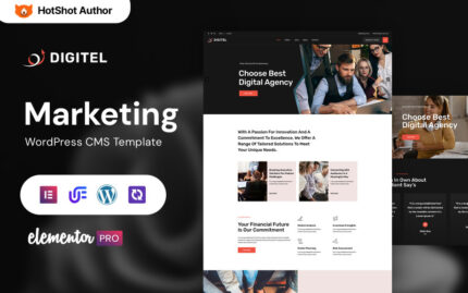 Digitel - Business Marketing WordPress Elementor Theme WordPress Theme