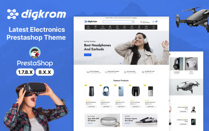 Digkrom Digital and Electronics PrestaShop Theme