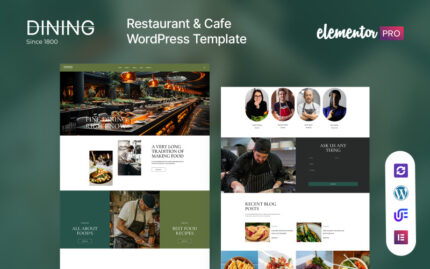 Dining - Restaurant Or Cafe Elementor WordPress Theme