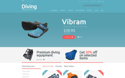 Diving Shop PrestaShop Theme