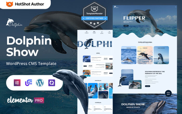 Dollphin - Dolphin Show WordPress Elementor Theme WordPress Theme