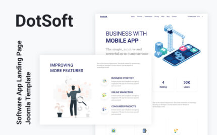 DotSoft - Software App Landing Page Joomla 4 Template Joomla Template