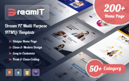 Dream-IT The Biggest Multi-Purpose HTML5 Website Template