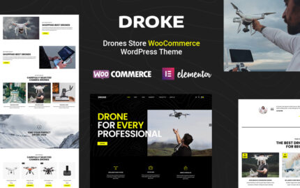 Droke Single Product, Drone and Camera WooCommerce Theme