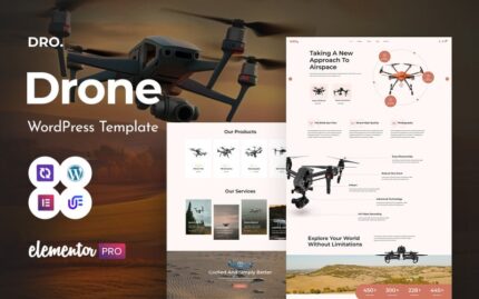 Dron - Drone Startup And Copter Multipurpose WordPress Elementor Theme WordPress Theme