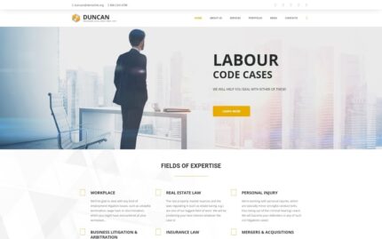 Duncan - Lawyer Company Responsive WordPress Theme