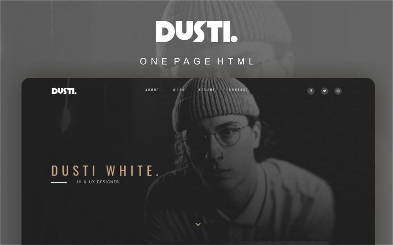 Dusti - Portfolio Multipurpose Modern Landing Page Template