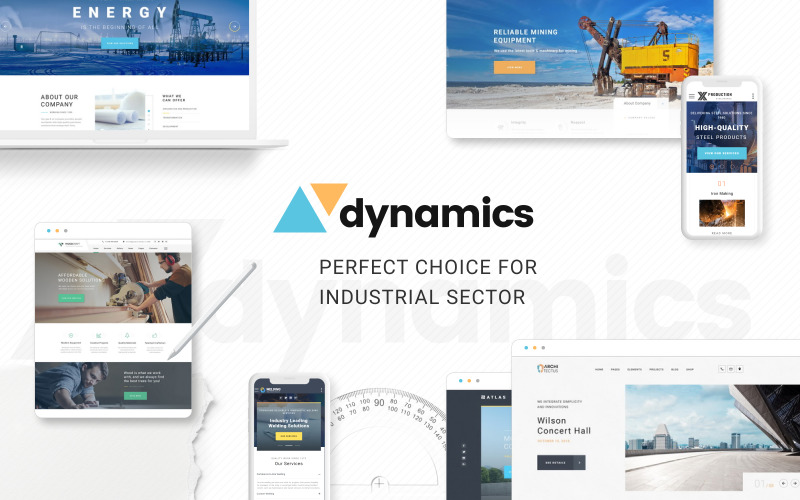 Dynamics - Industrial Multipage HTML5 Website Template