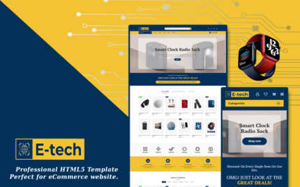 E-Tech - Multipurpose eCommerce Website Template