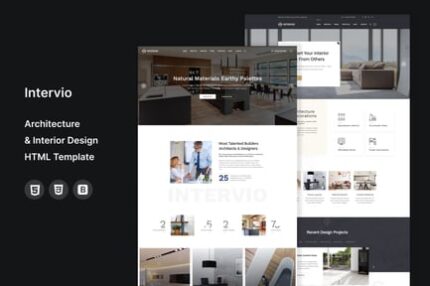 Intervio - Architecture HTML Template