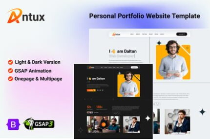 Antux - Personal Portfolio HTML Template