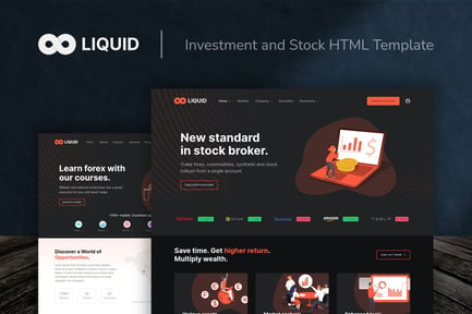 Liquid - Investment and Stock HTML Template