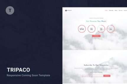 Tripaco - Responsive Coming Soon Template