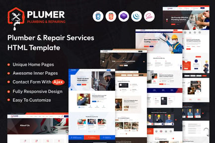 Plumer - Plumbing & Repair Service HTML Template