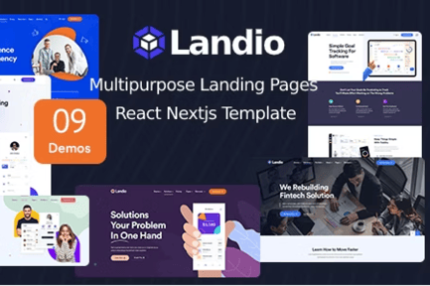 Landio - Multipurpose Landing Page React Template