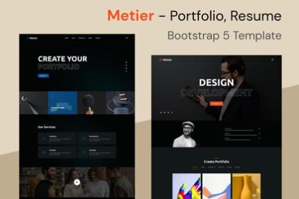 Metier - Portfolio & Resume Bootstrap 5 Template