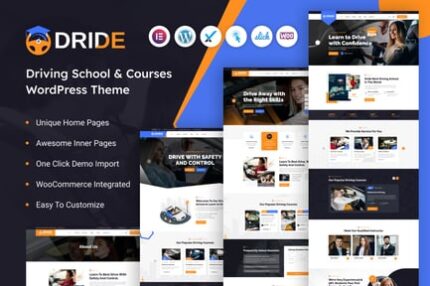 Dride – Driving School & Courses WordPress Theme