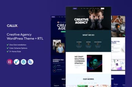 Callix - Creative Agency WordPress Theme + RTL