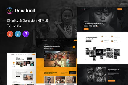 Donafund – Fundraising & Charity HTML Template