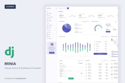 Minia - Django Admin & Dashboard Template