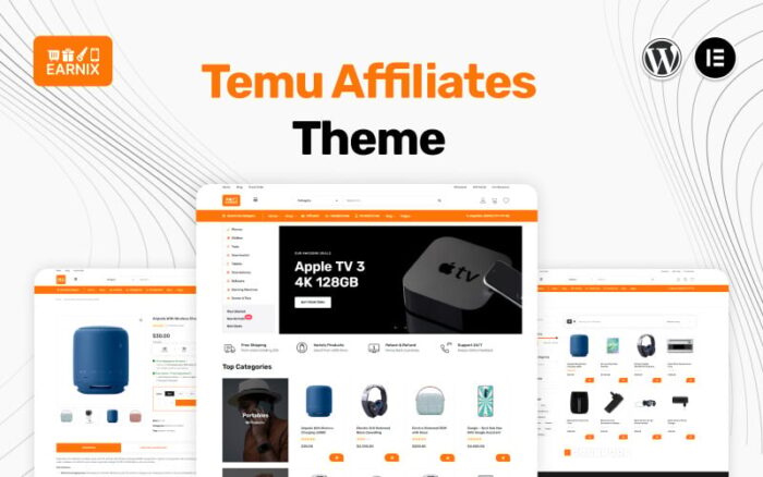 Earnix - Temu Affiliates WooCommerce Theme