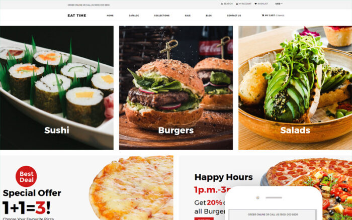 Eat time - Food Store Clean Shopify Theme