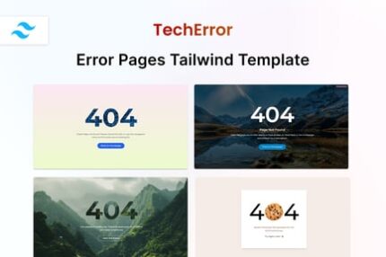 TechError - Error Page HTML Template