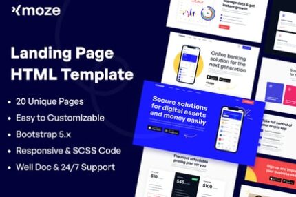 Xmoze - HTML Landing Page Template