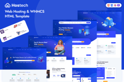 Hostech - Web Hosting & WHMCS HTML Template