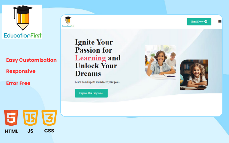 EducationFirst-Landing Page Landing Page Template