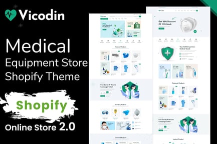 Vicodin - Medical Equipment Store Shopify Theme