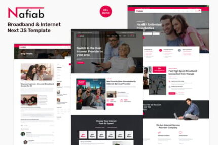 Nafiab – Broadband & Internet Next JS Template