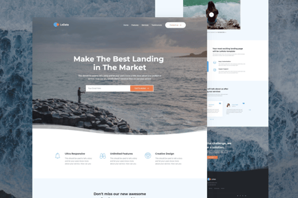 LeData - Responsive Business HTML5 Landing Page