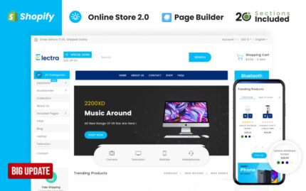 Electra Electronics Store Shopify Theme