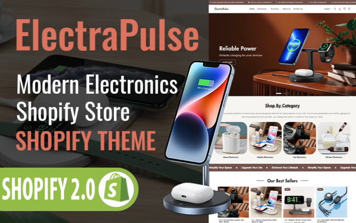 ElectraPulse - Electronics and Gadgets Multipurpose Shopify Responsive Theme 2.0 - RTL Support Shopify Theme