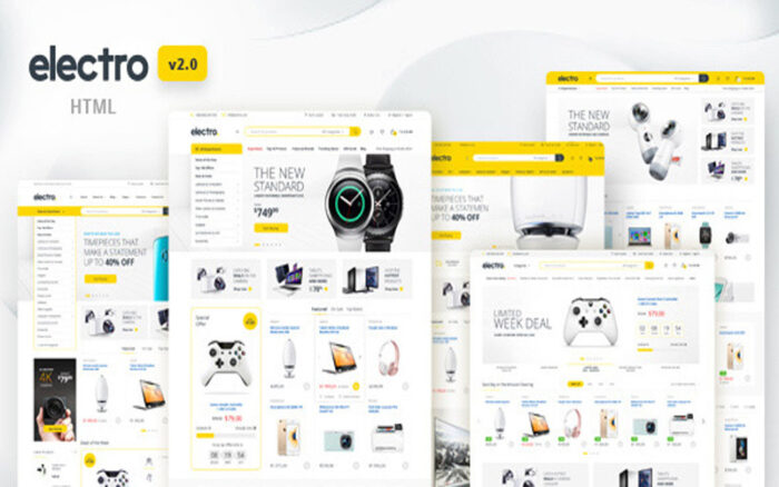 Electro - Electronics eCommerce HTML Template Website Template