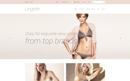 Elegant Lingerie PrestaShop Theme