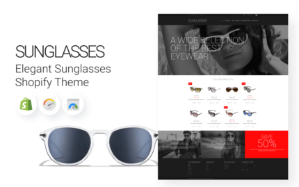 Elegant Sunglasses Online Store Shopify Theme