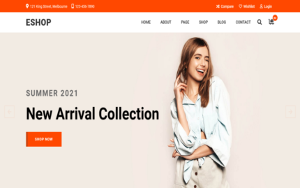 eShop - eCommerce Bootstrap 5 Multipurpose HTML5 Template Website Template